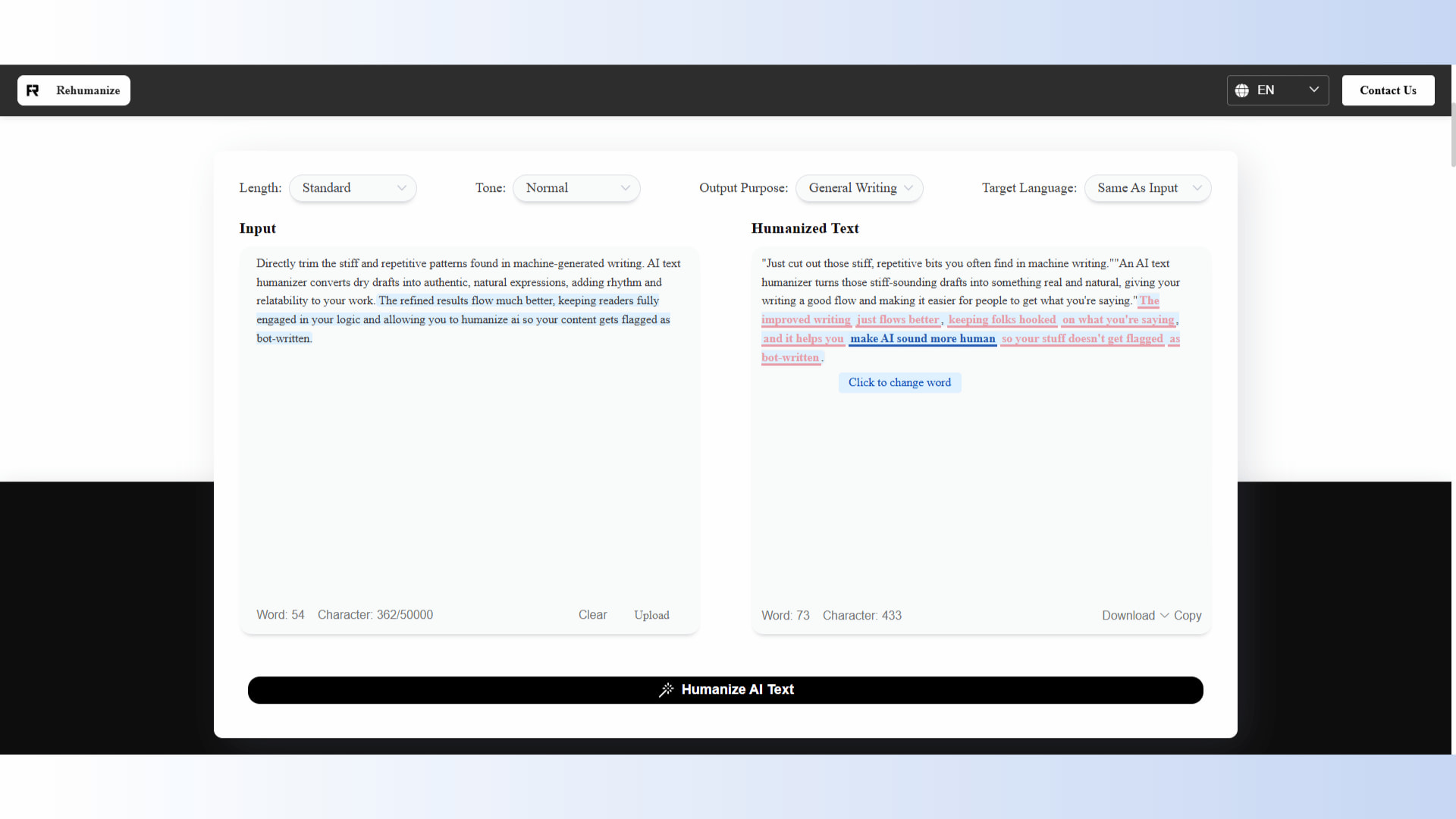 Rehumanize.io: Best For