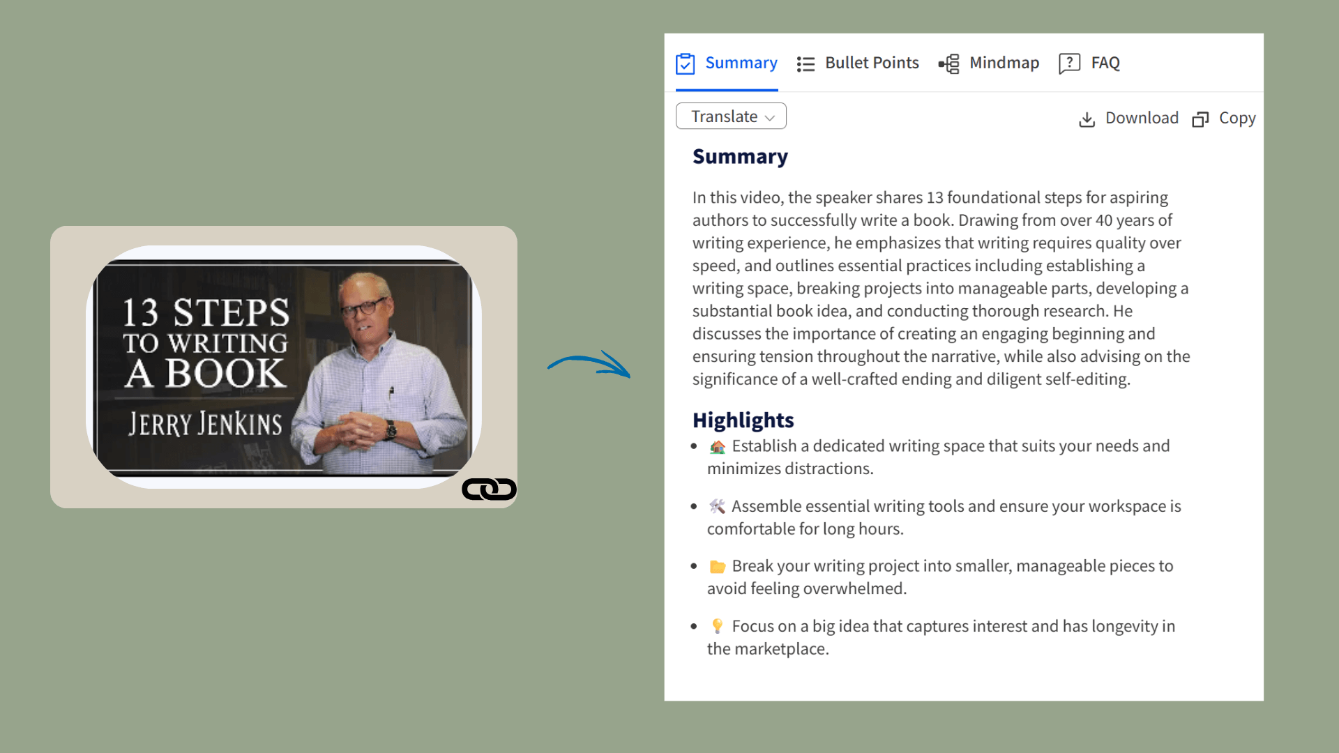 What is a YouTube Video Summary Tool