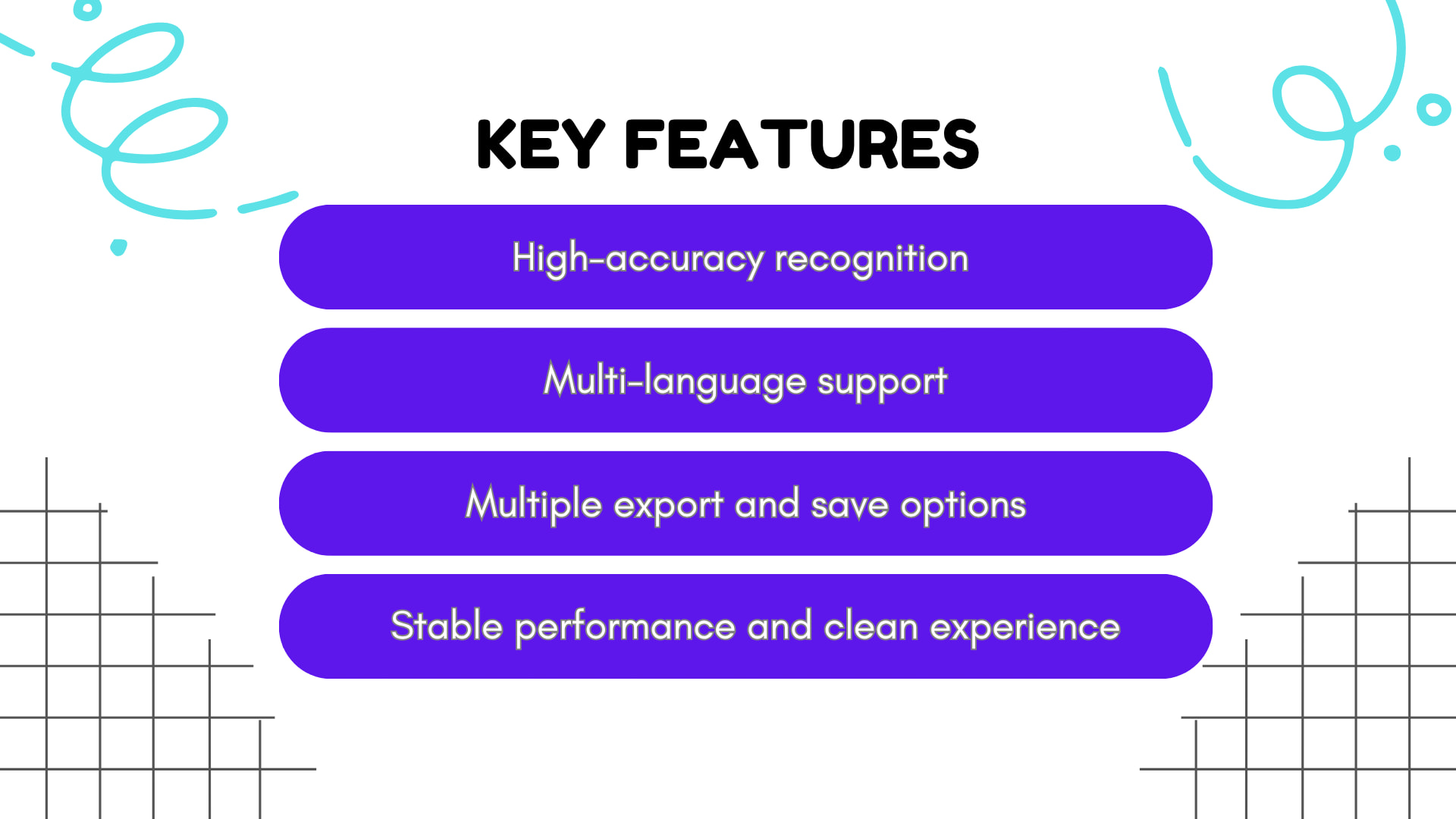 Key Features 0f Image to Text