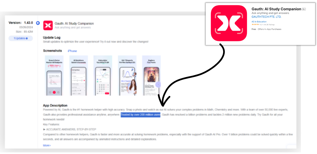 gauth-claimed-200m-users-in-app-store