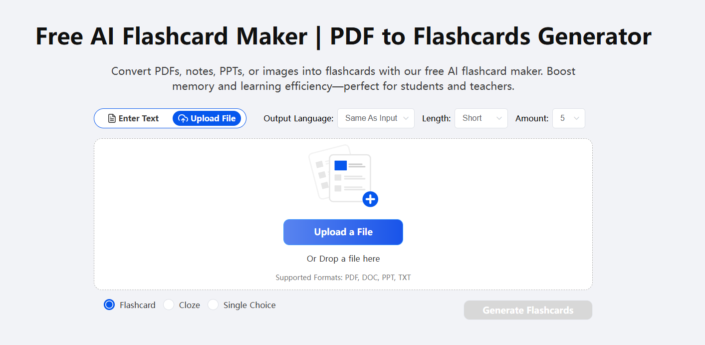 flashcard-upload-documents