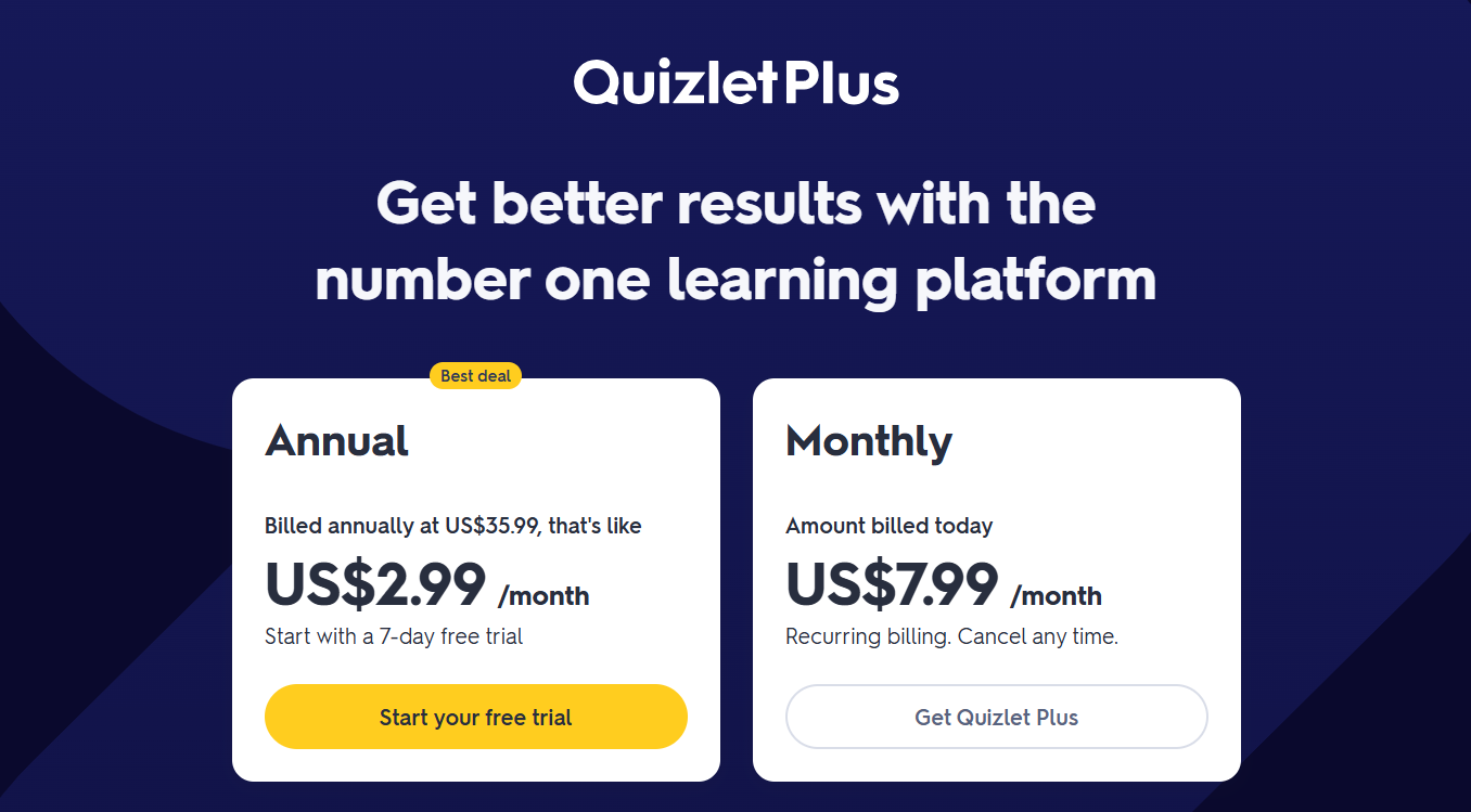 Quizlet Price