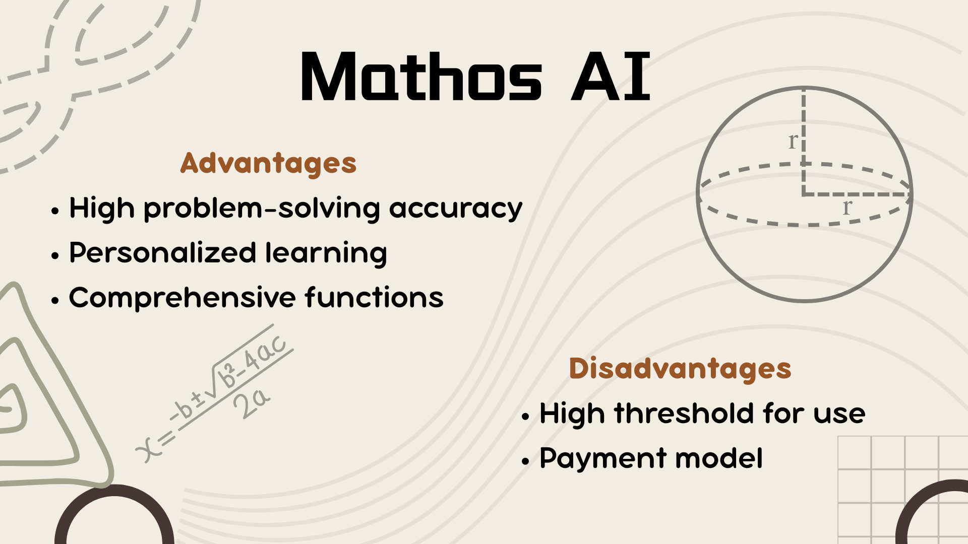Mathos AI: Advantages and Disadvantages