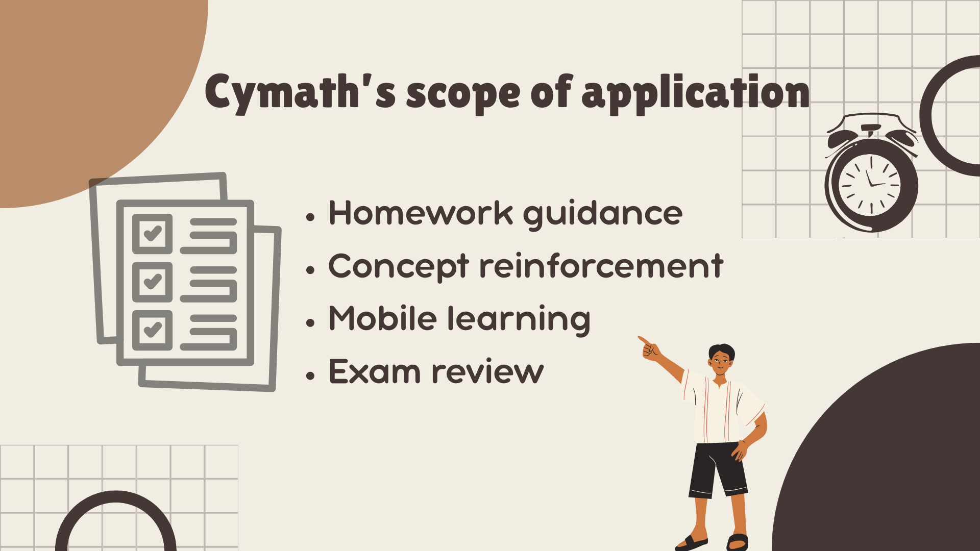Cymath’s scope of application