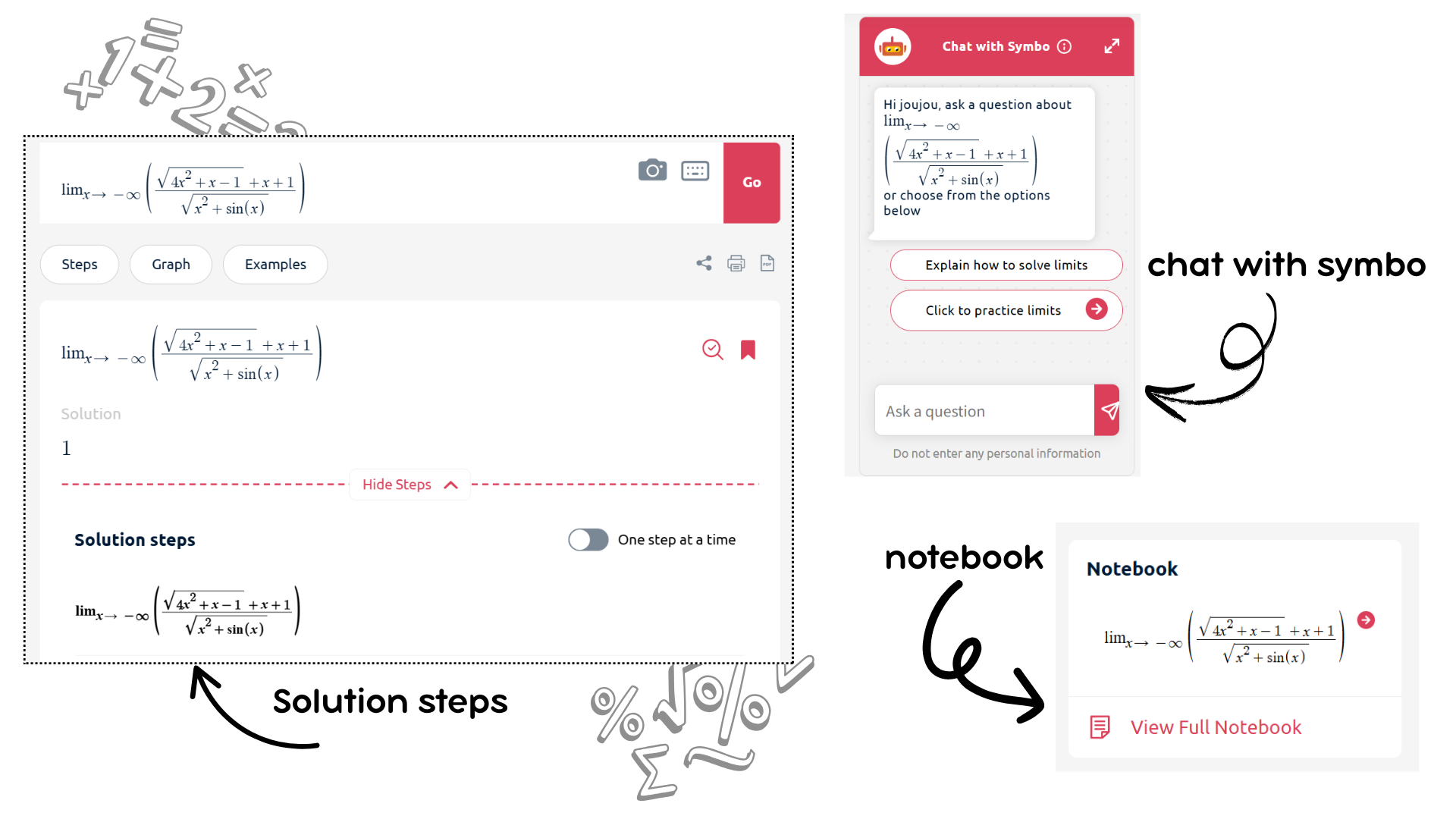 Symbolab is an AI-driven math problem-solving tool