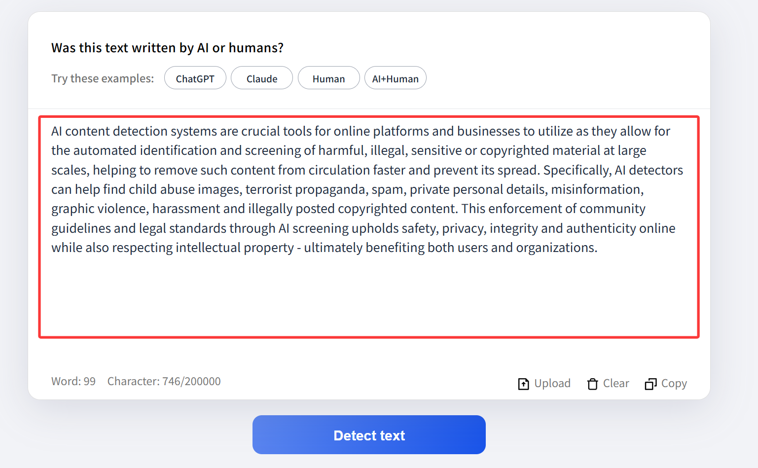 Main Functions of an AI Detector