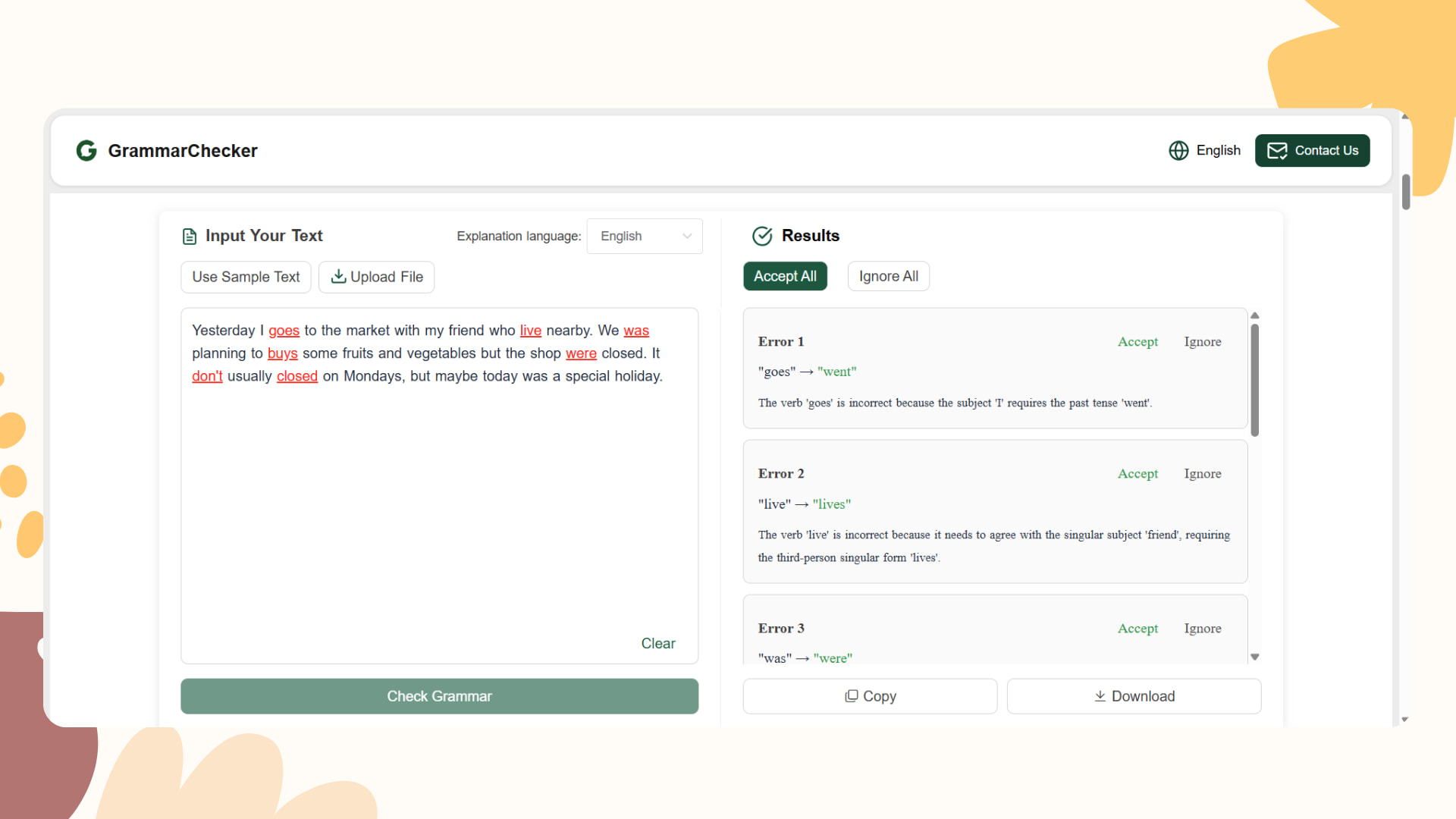 AIGrammarChecker.io’s User experience