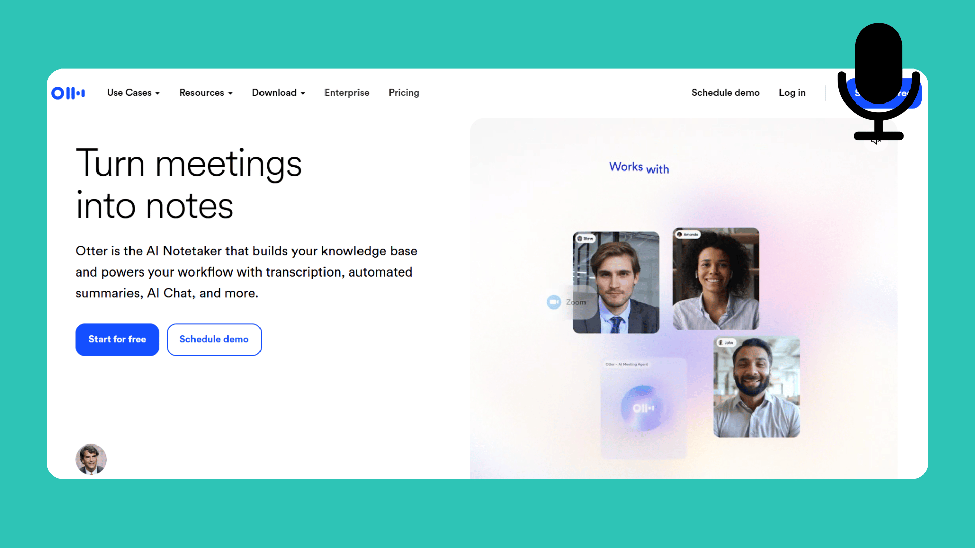 Otter.ai (Best for Live Zoom/Meet Integrations)