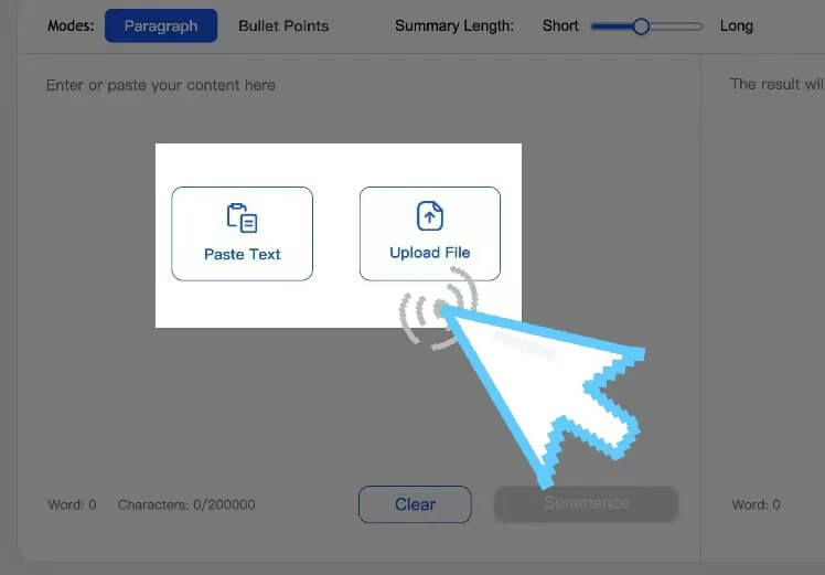 input text you want to summarize