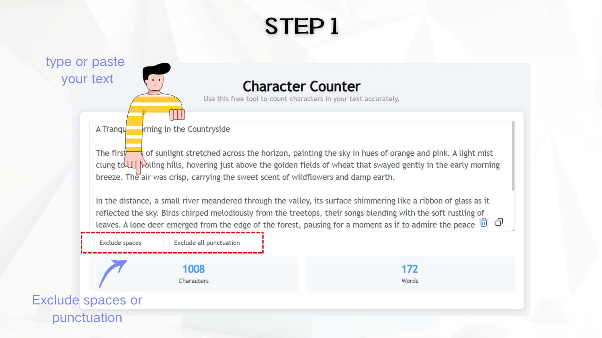 Input conditions