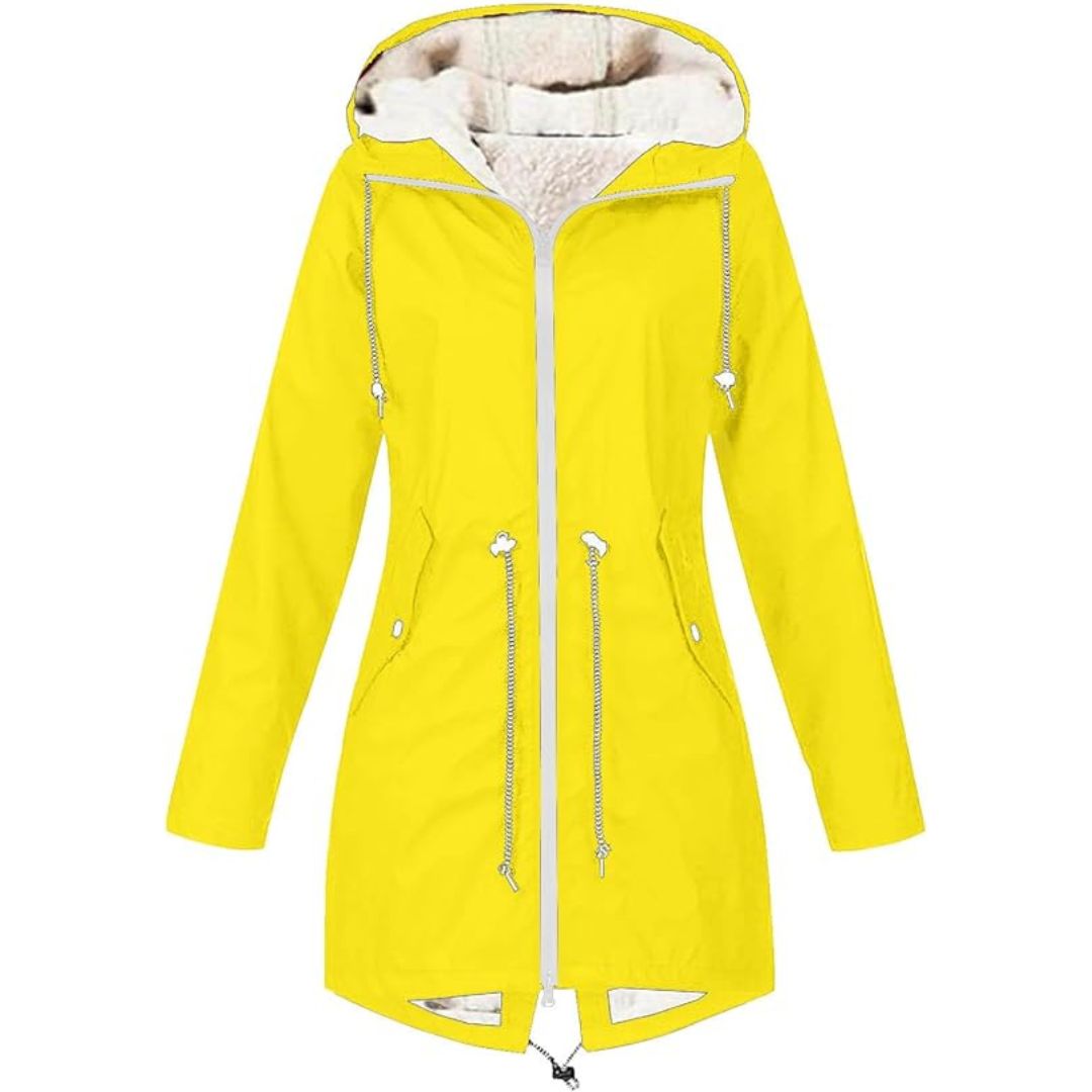 Decopy AI - Yellow cotton coat