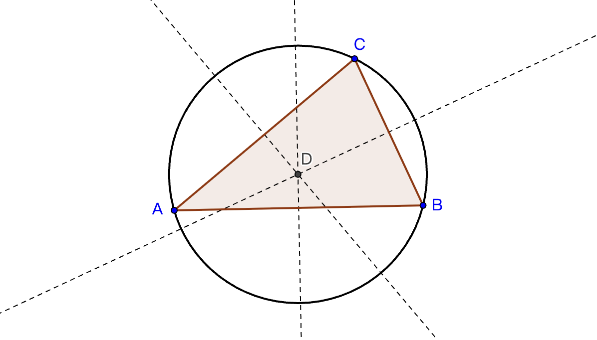 Circunferencia circunscrita de un triángulo