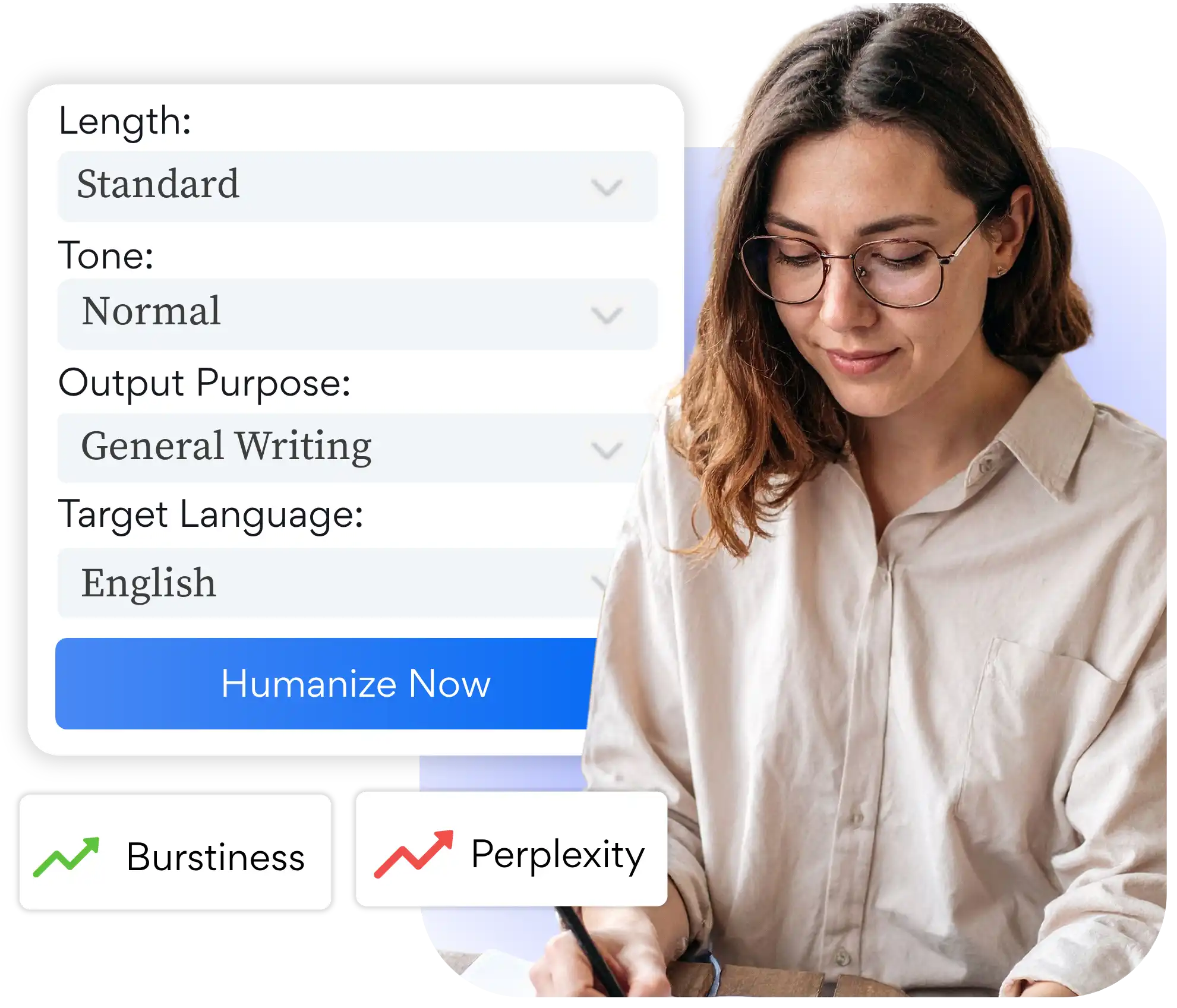 Humaniseur de texte IA variant le rythme et les transitions pour une écriture naturelle