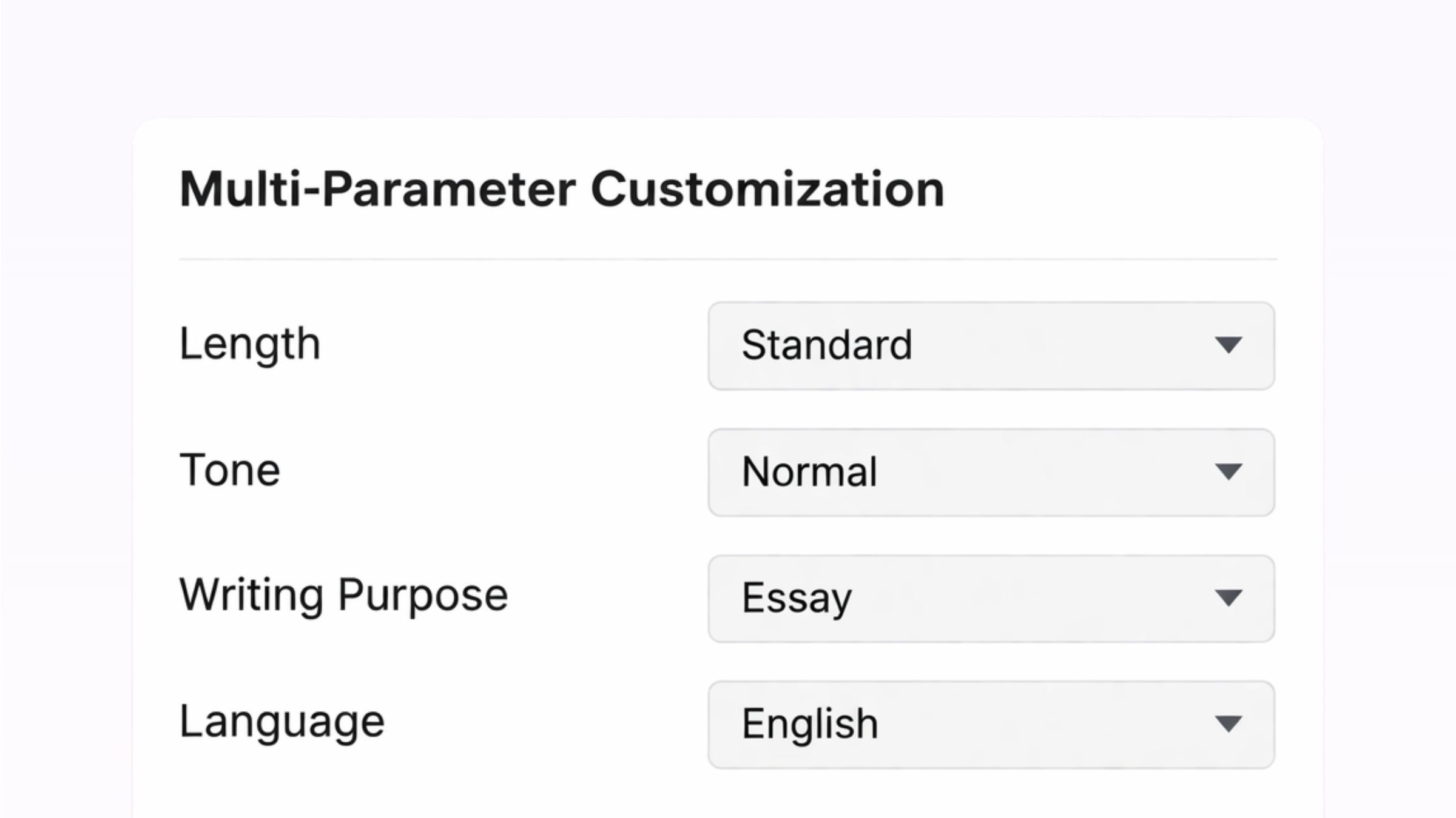 Настройте длину, тон и цель для индивидуального результата