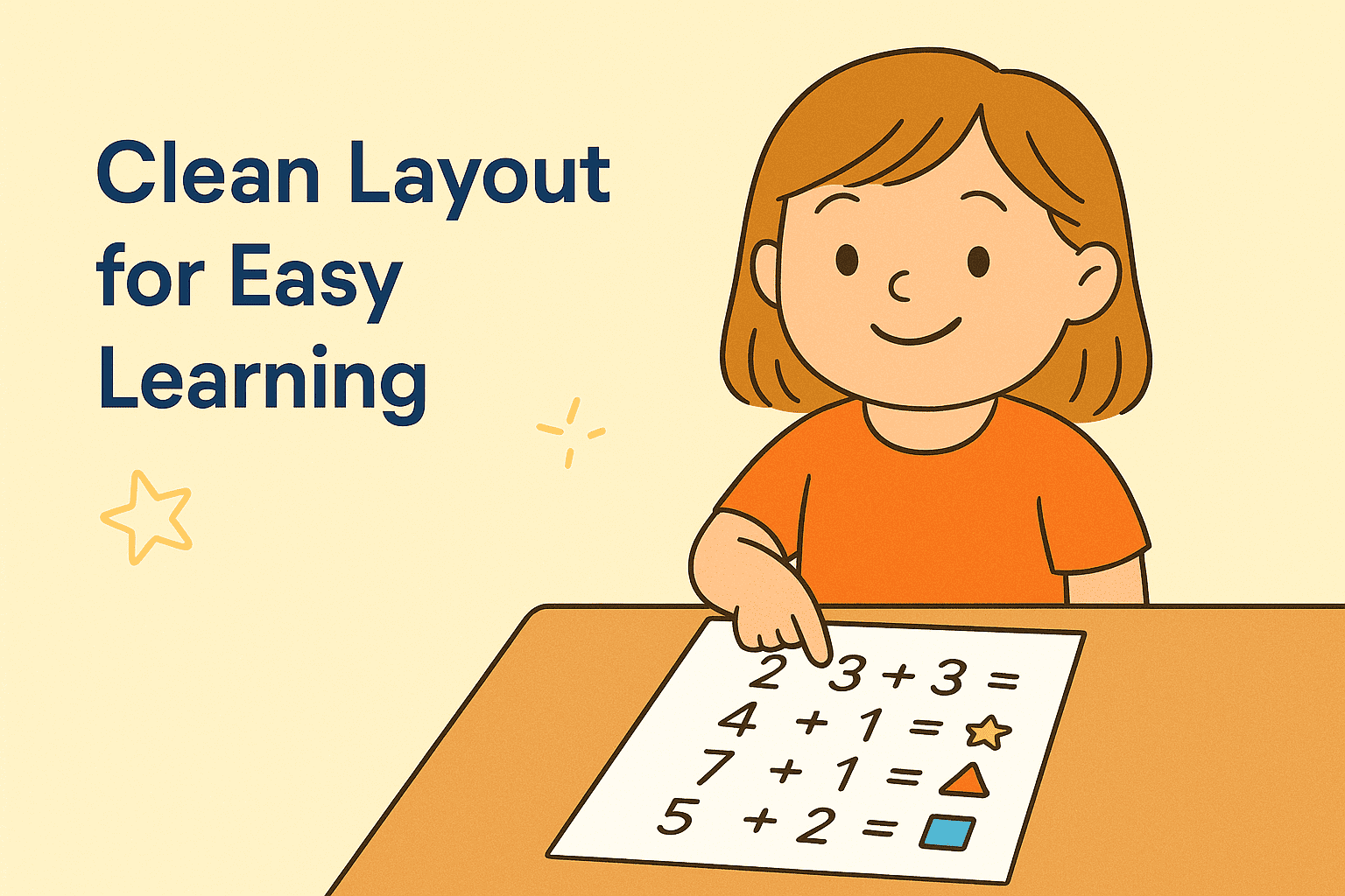 Clean Layout for Easy Learning