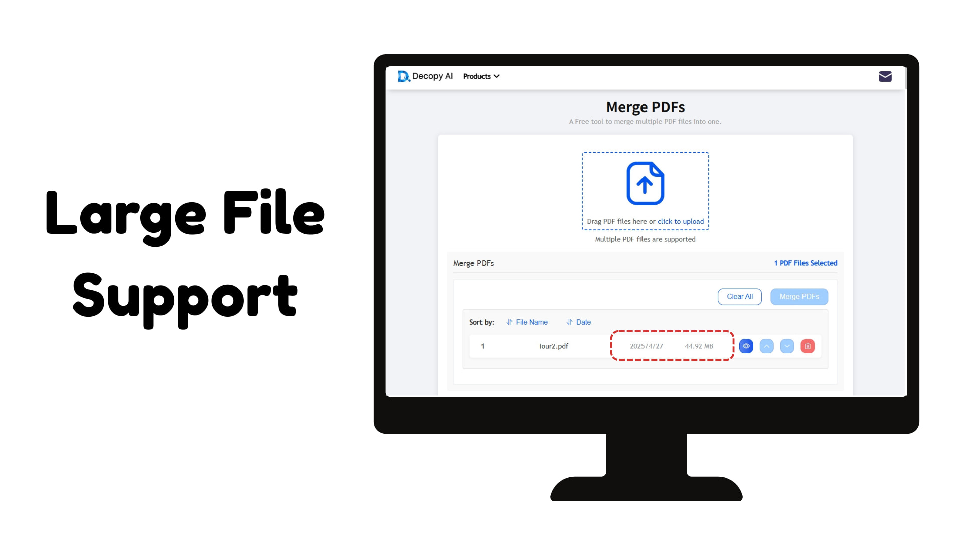 Support for Large PDF Files