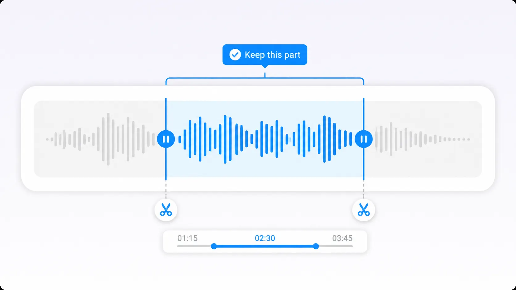 MP4 zuschneiden, um den benötigten Audiobereich zu behalten