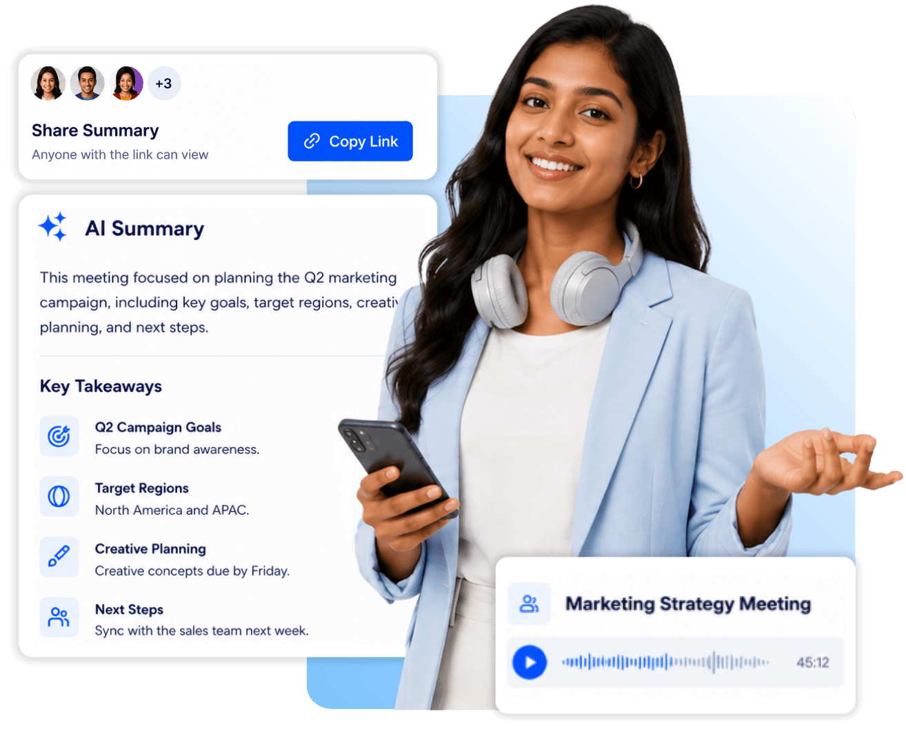 Shared speech to text records for team review