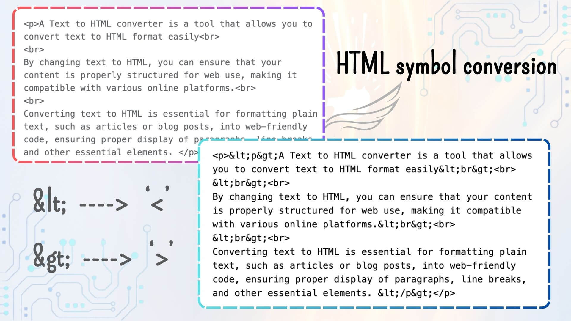 Convert HTML Symbols to Characters