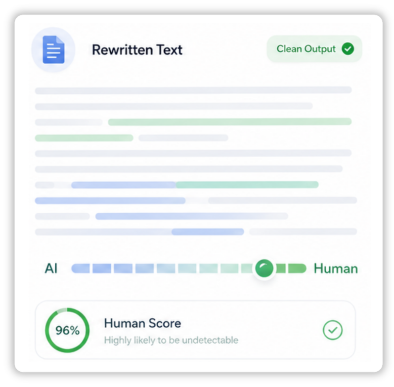 IA indétectable - Convertisseur de texte IA vers humain
