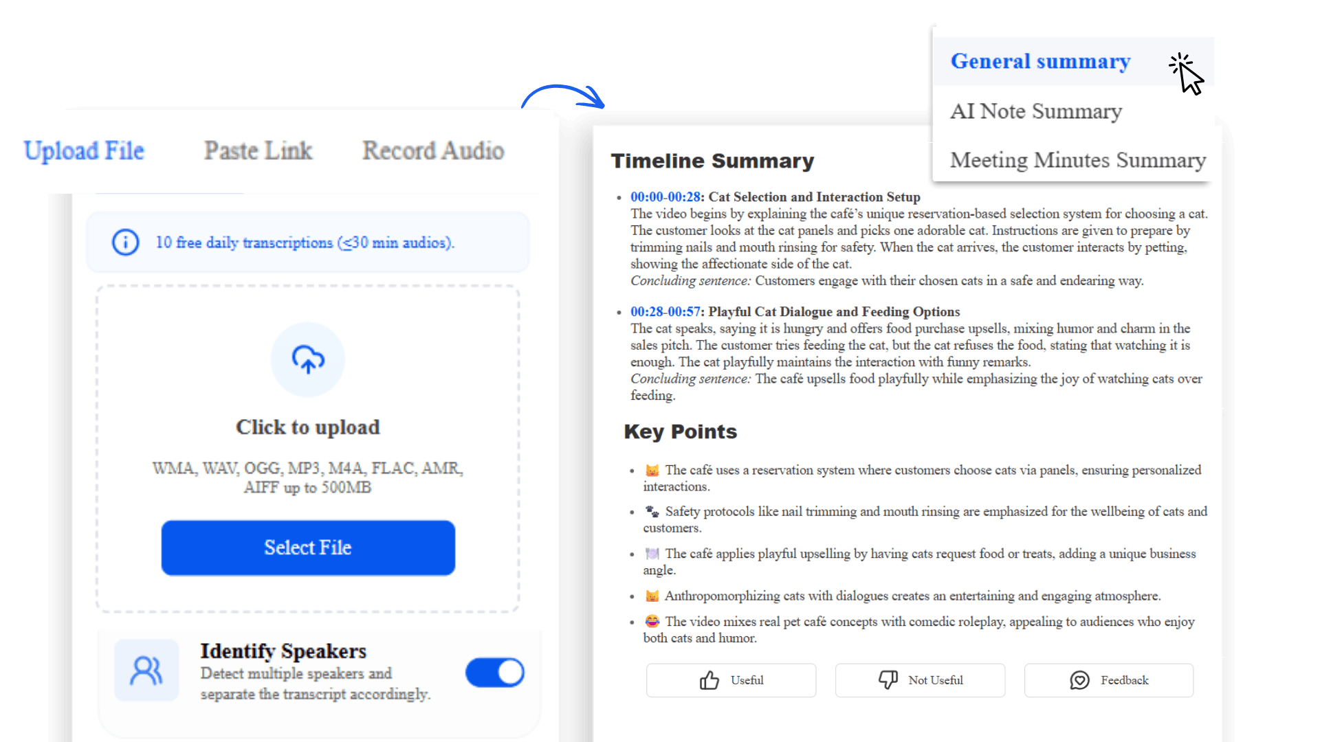 Flexible Ways to Input Audio