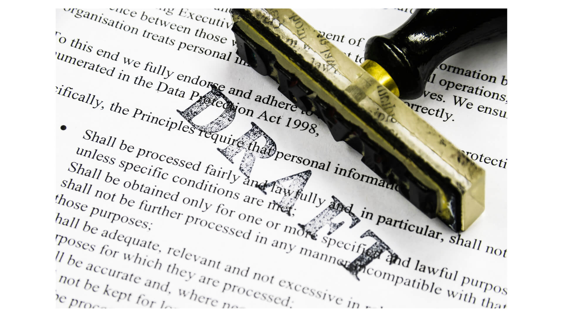 For Draft Documents