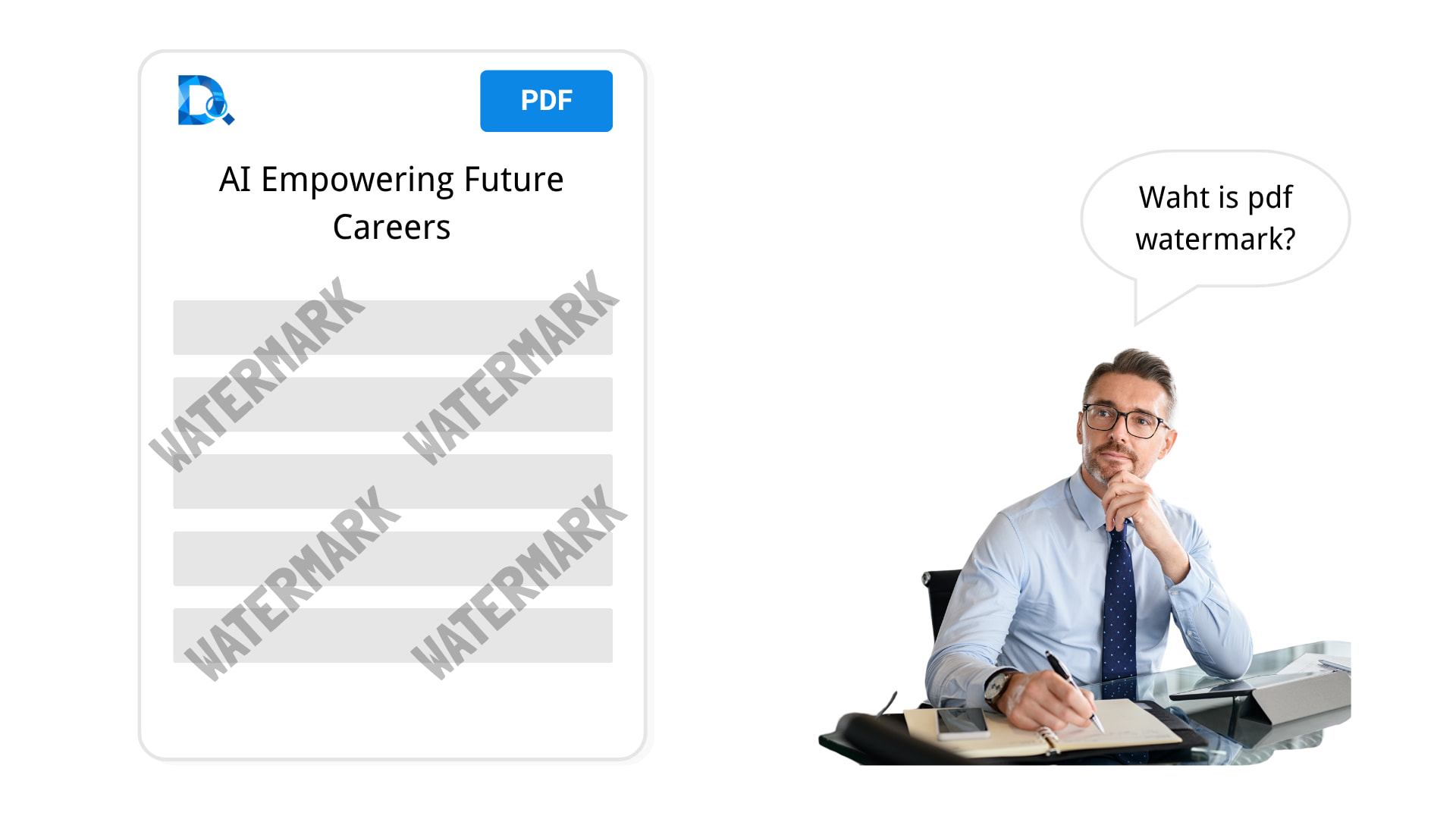 What is watermark pdf?