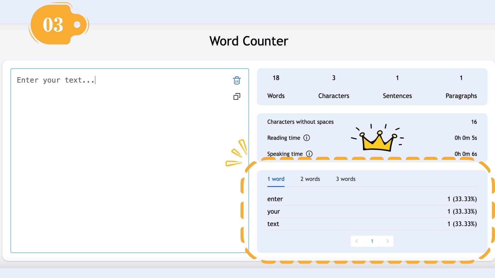 Analyze Keywords and Reading Time