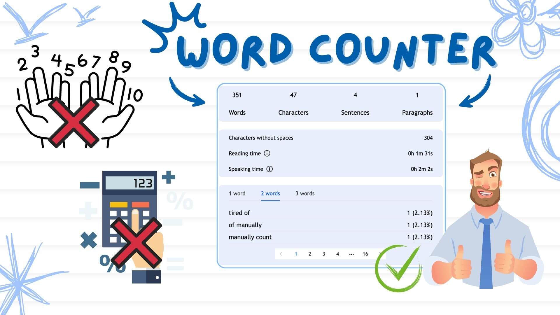 word counter meaning