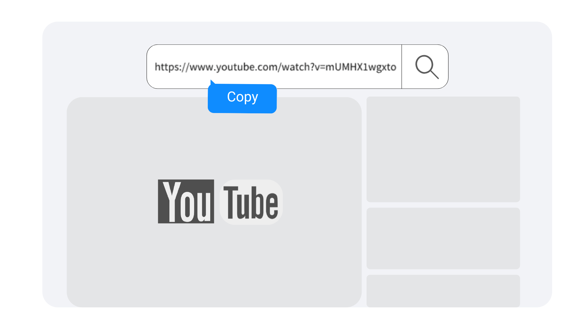 Copiez l'URL de la Vidéo YouTube