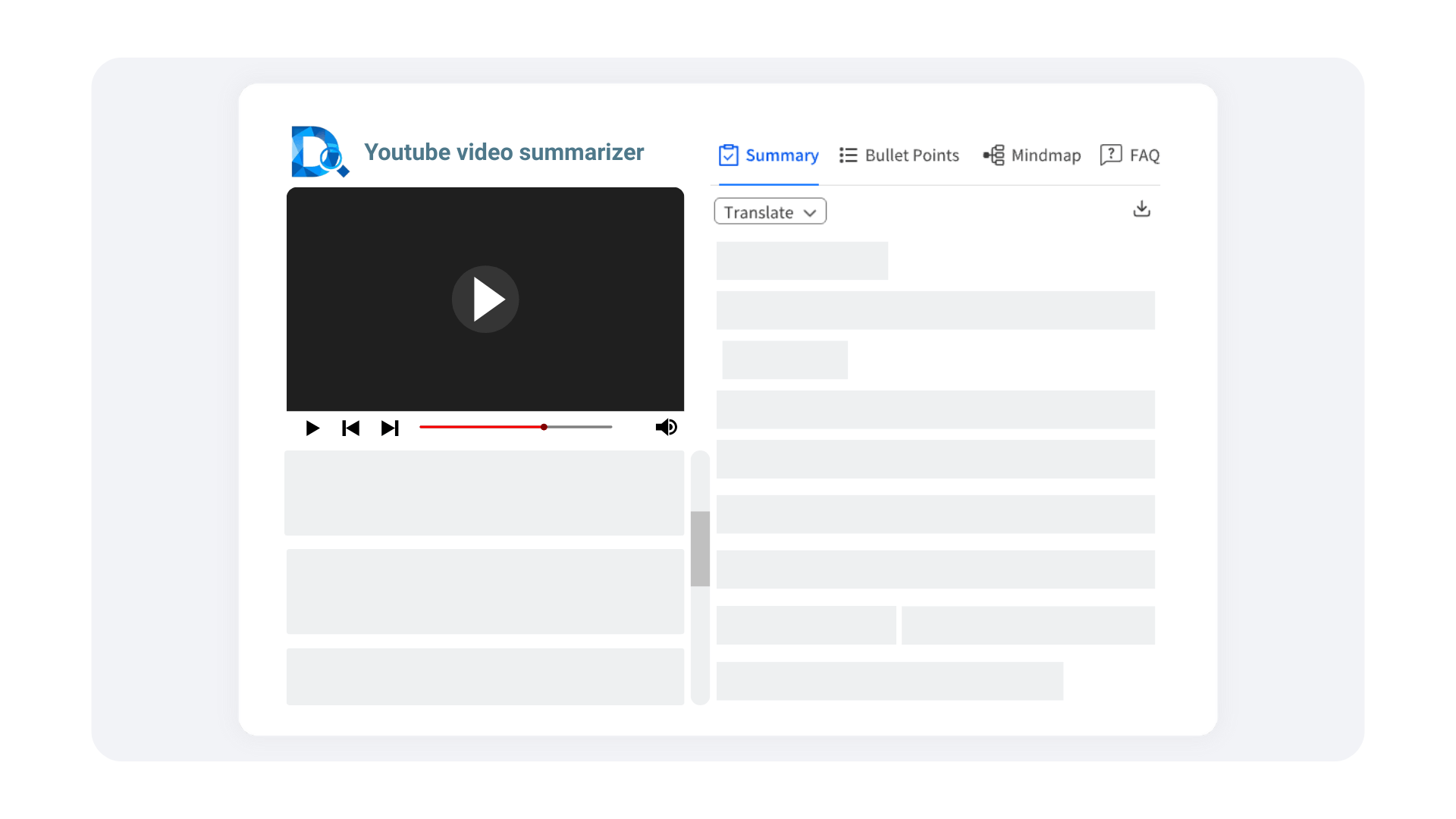 Sumarizar Vídeo do YouTube